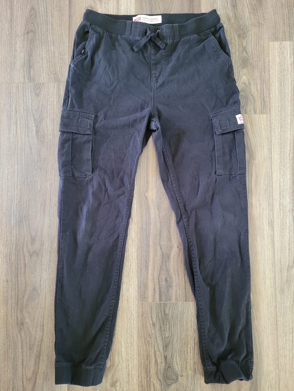 Black Cargo Jogger Pants